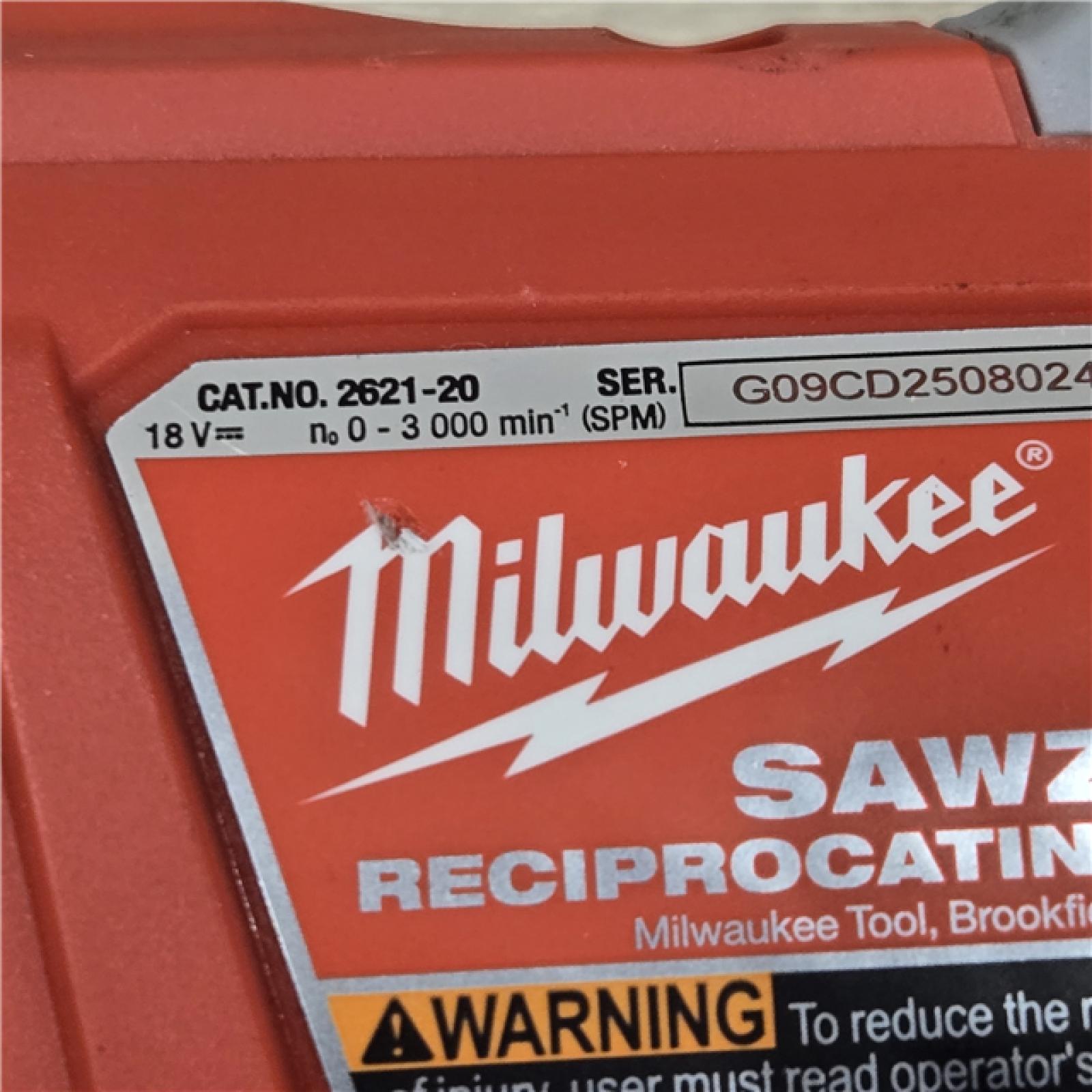 AS-IS Milwaukee  M18 SAWZALL Lithium-Ion Cordless Reciprocating Saw (Tool Only)