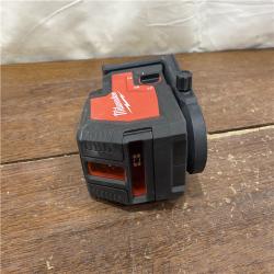 AS-IS100 Ft. REDLITHIUM Lithium-Ion USB Green Rechargeable Cross Line Laser Level with Charger