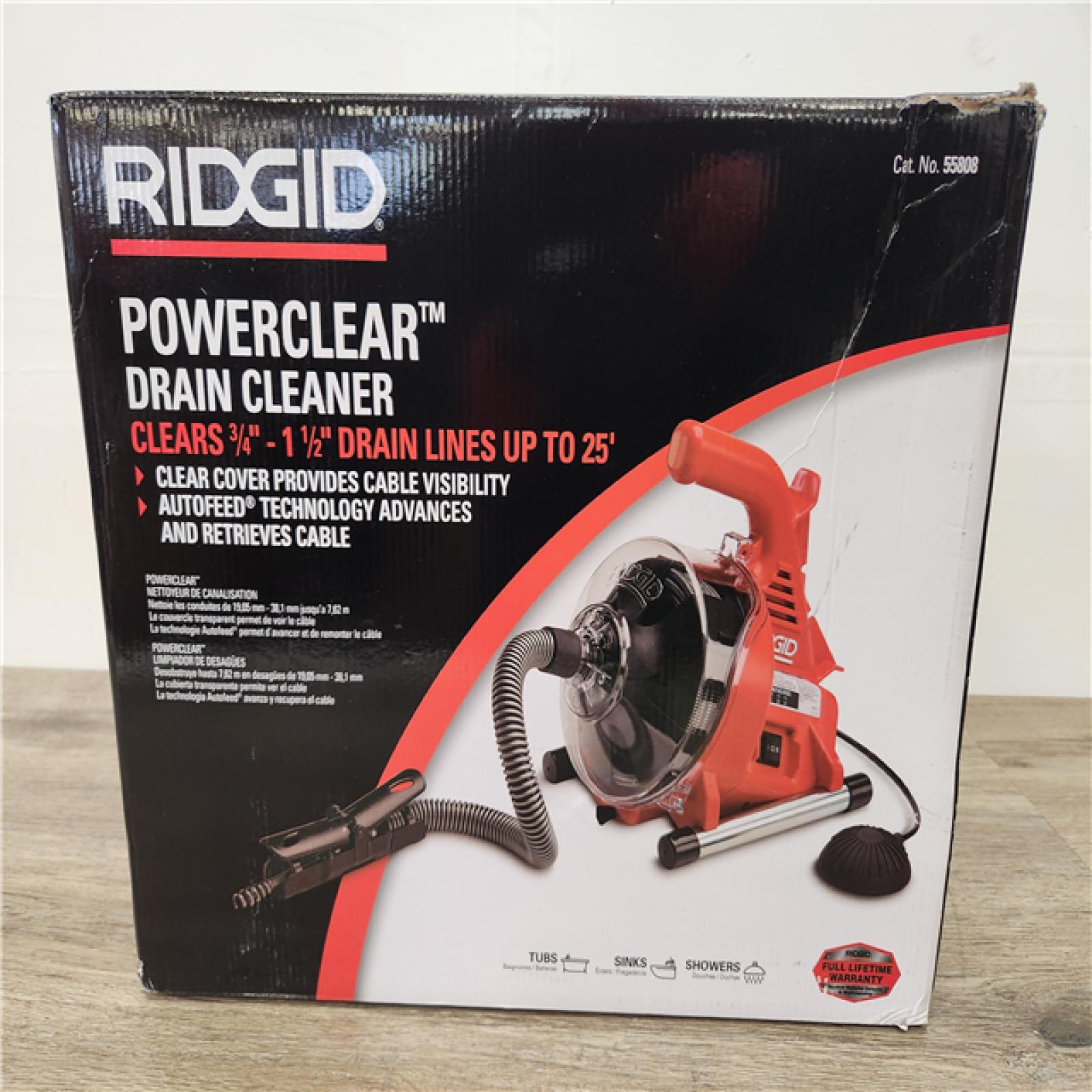 Phoenix Location NEW RIDGID PowerClear 120Volt Drain Cleaning Snake