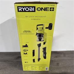California NEW Sealed Box Ryobi One+ 18V Stick Vacuum Kit Cordless; Includes (1) Battery & Charger