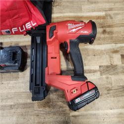 HOUSTON LOCATION - AS - IS Milwaukee FUEL GEN II 18-Volt 18-Gauge Lithium-Ion Brushless Cordless Brad Nailer Kit