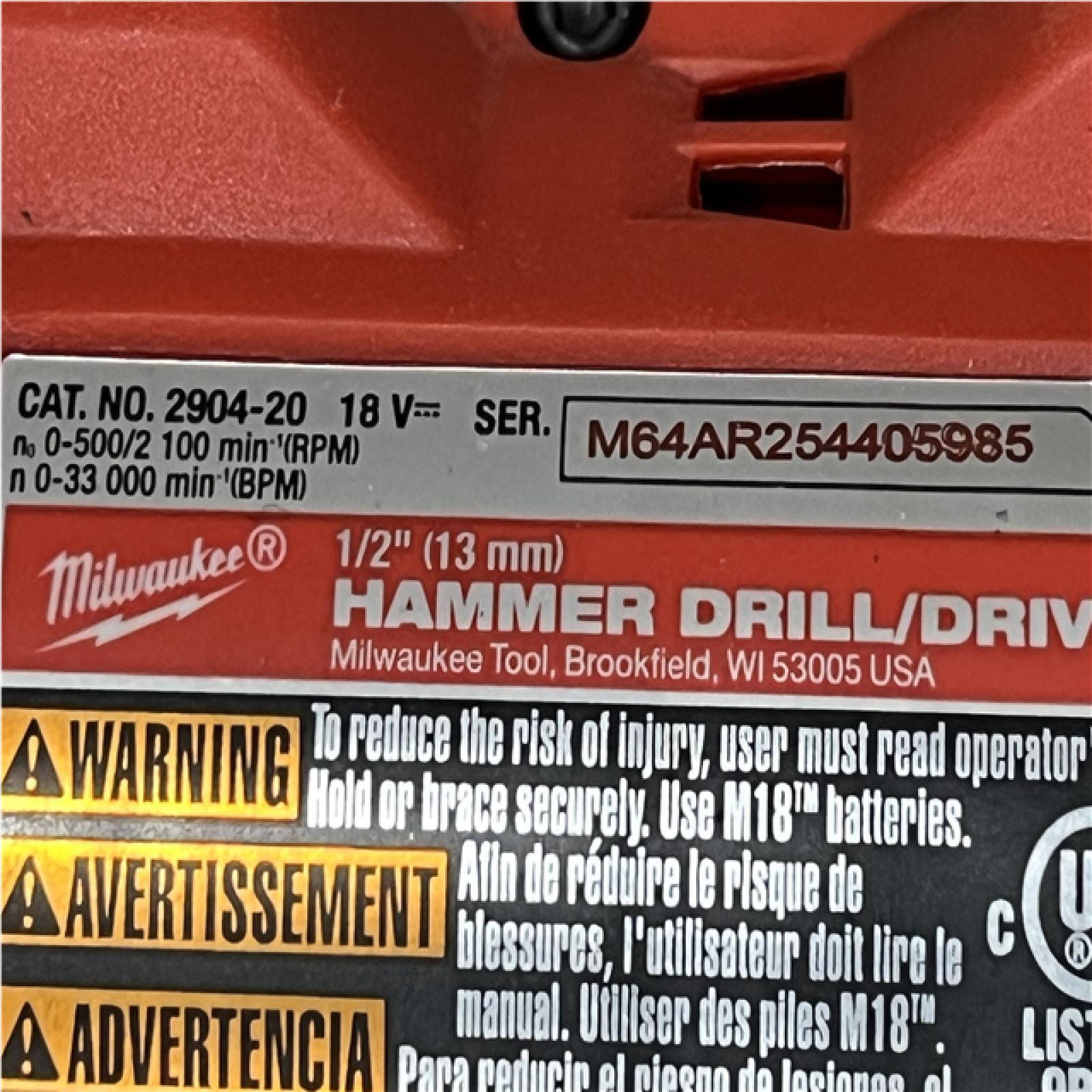 AS-IS Milwaukee FUEL 18V Lithium-Ion Brushless Cordless Hammer Drill and Impact Driver Combo Kit
