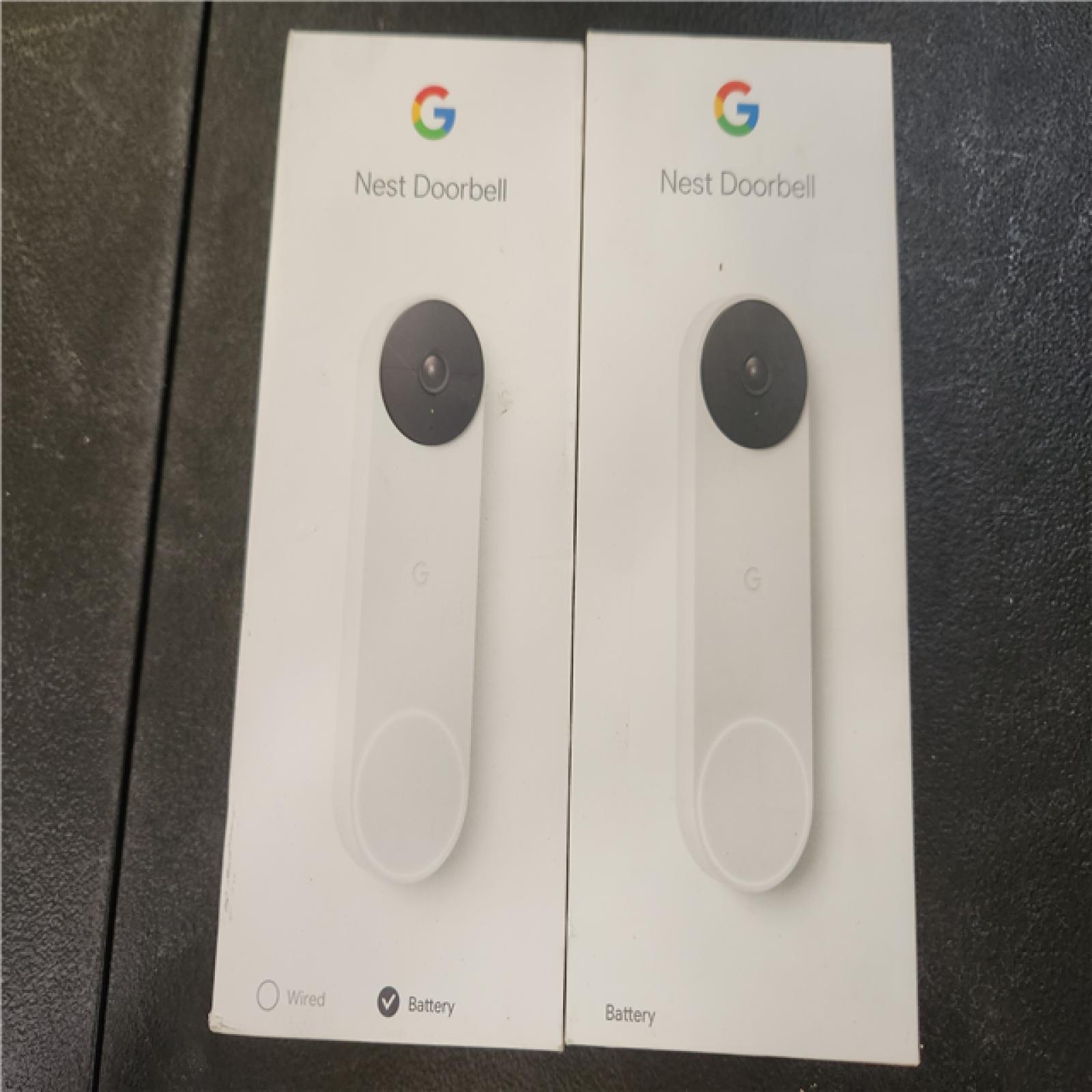 Phoenix AS-IS Google Nest Indoor/Outdoor Wireless Smart Security Camera (Battery) 2-Pack