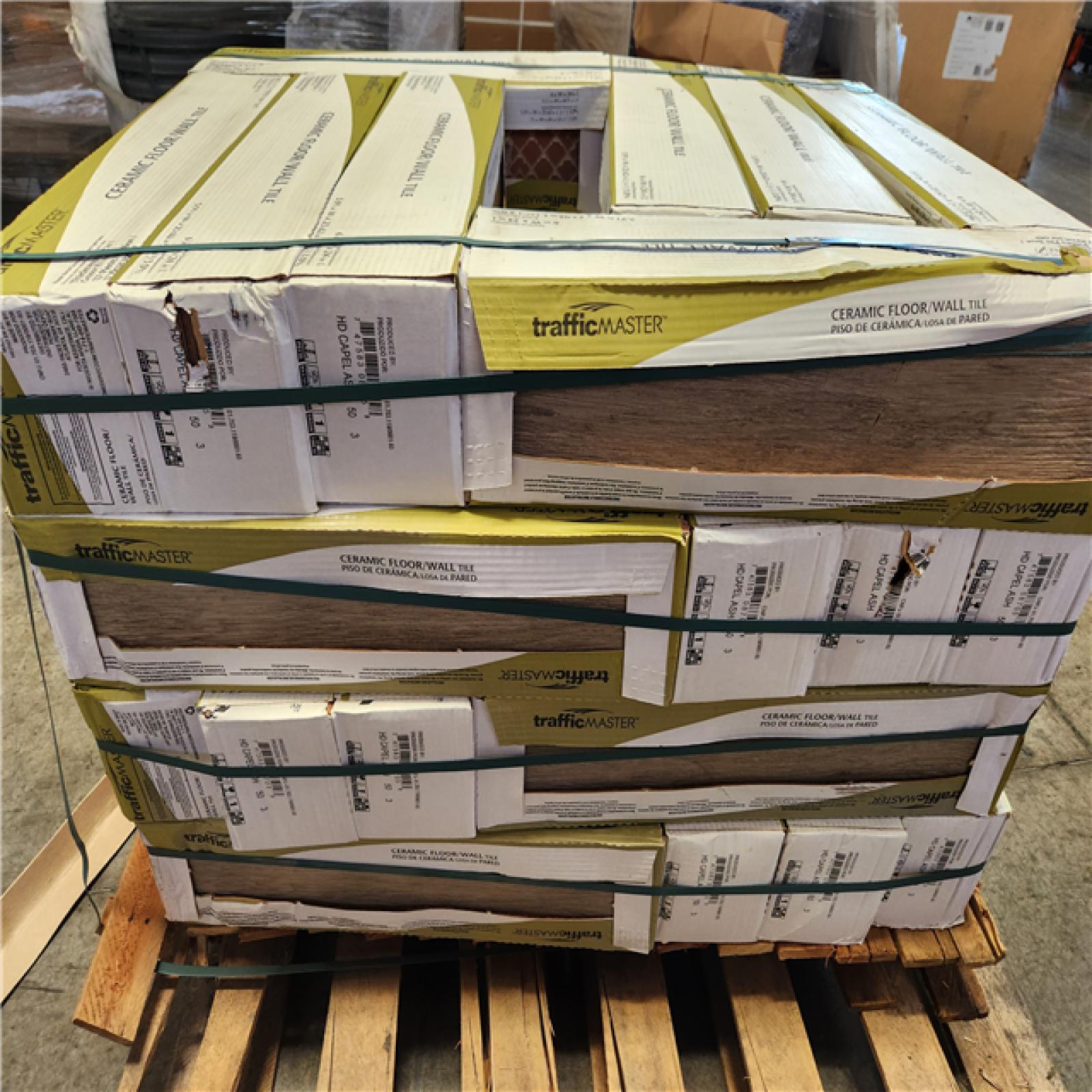 Phoenix Location AS-IS TrafficMaster Capel Ash 6 in. x 24 in. Matte Ceramic Wood Look Floor and Wall Tile (544 sq. ft. /32 Case)