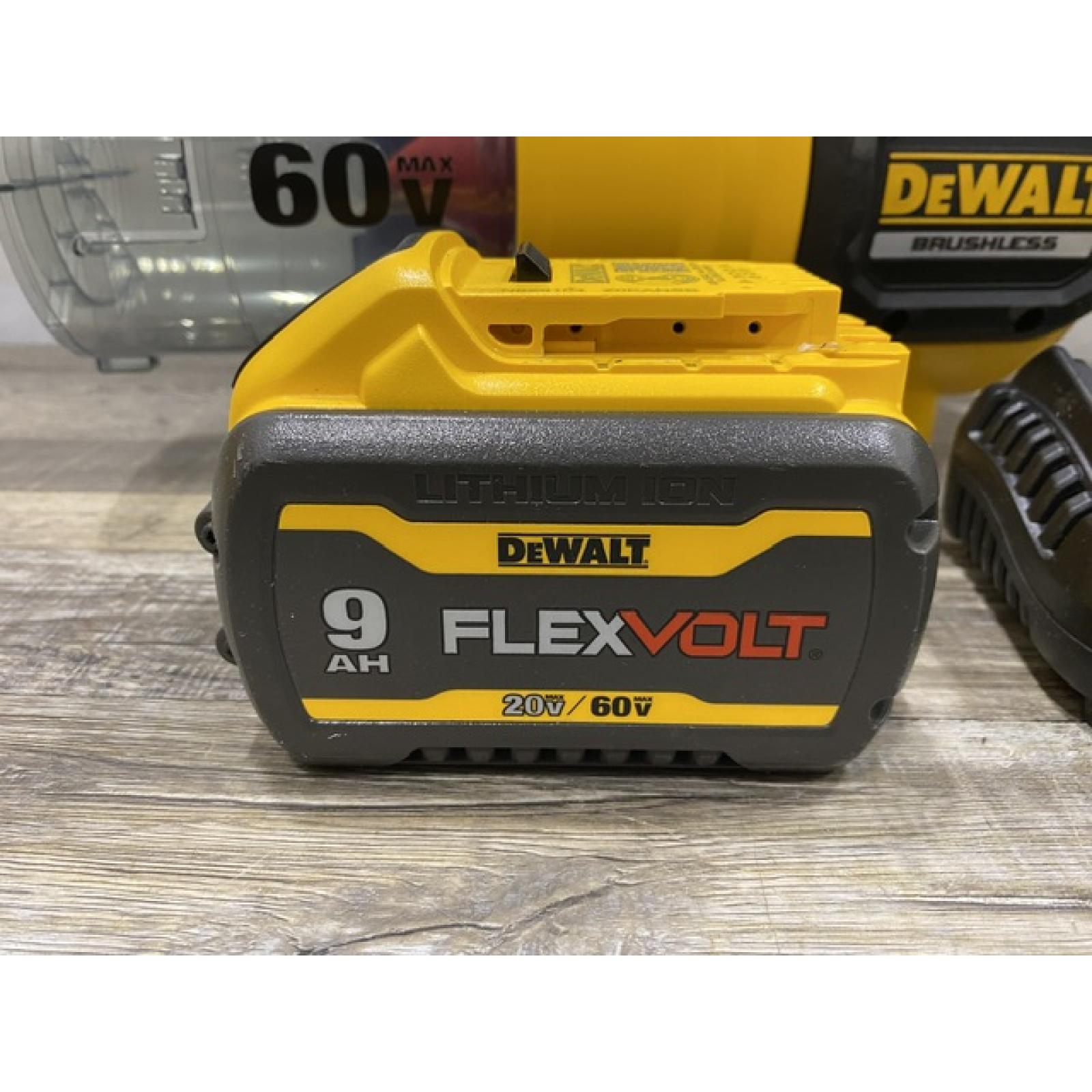 AS-IS DEWALT FLEXVOLT 60V MAX 125 MPH 600 CFM Brushless Cordless Battery Powered Blower Kit