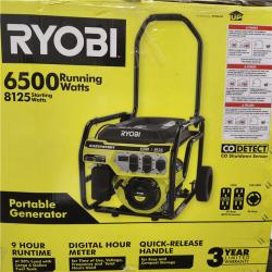 Dallas Location - NEW-  RYOBI 6,500-Watt Gasoline Powered Portable Generator
