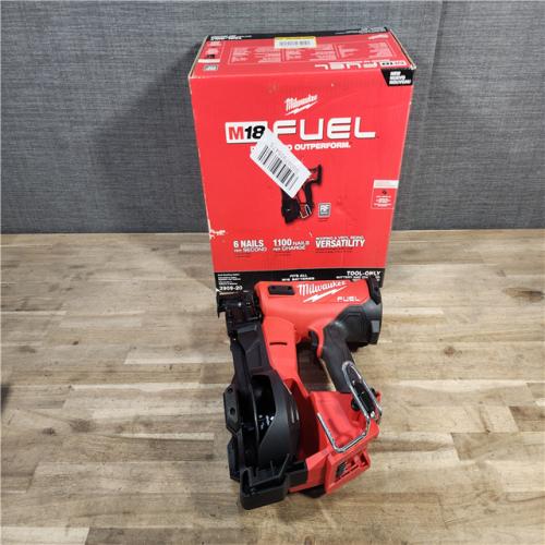 HOUSTON LOCATION - AS-IS (APPEARS LIKE NEW) Milwaukee M18 FUEL Coil Roofing Nailer (TOOL ONLY)