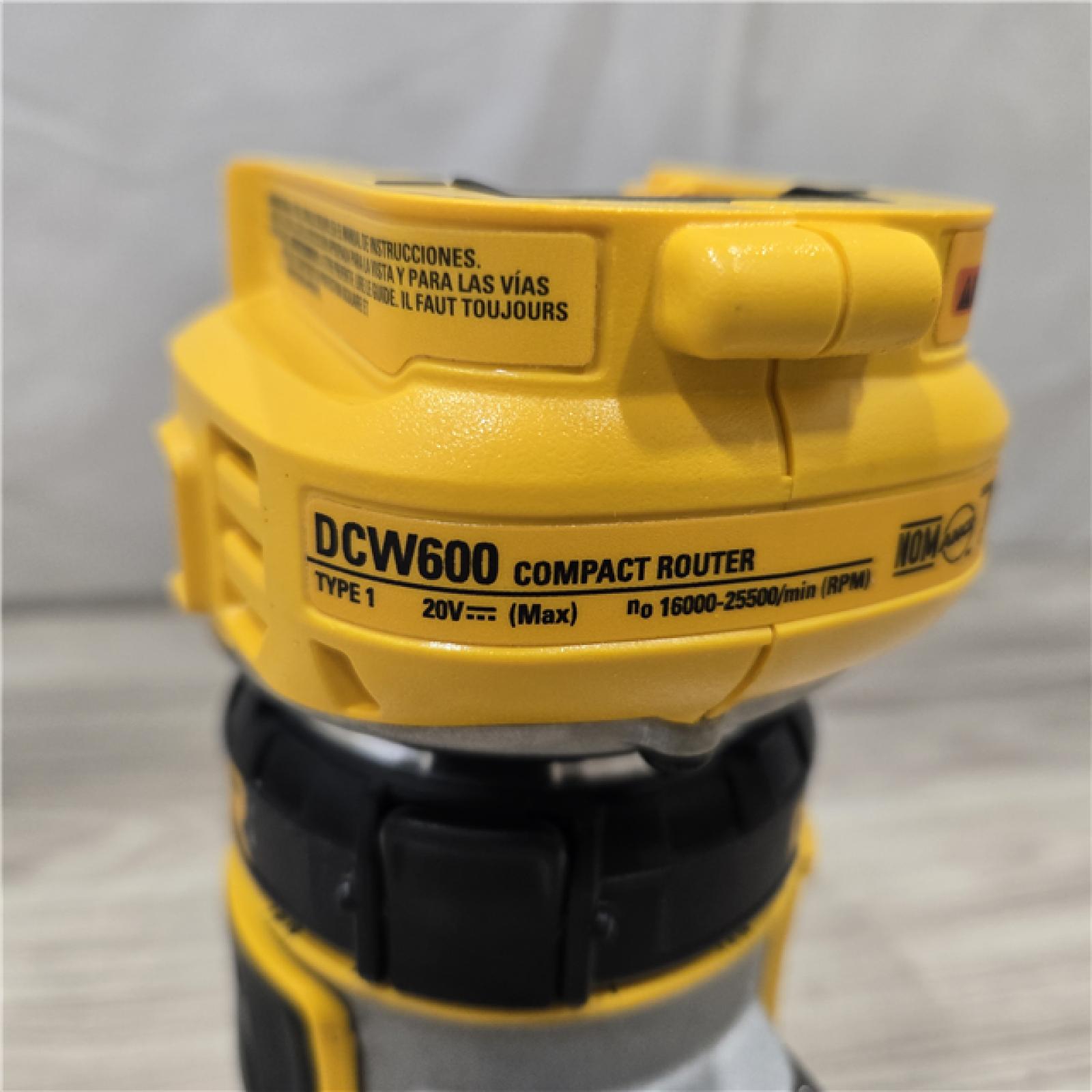 AS-IS Dewalt 20V MAX XR Cordless Compact Router (Tool Only)