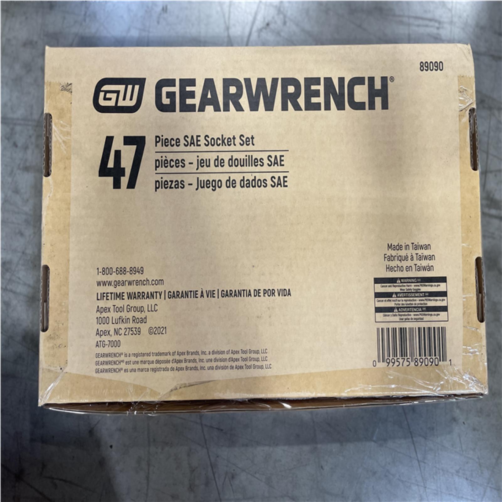 NEW! GEARWRENCH SAE Mechanics Tool Set in Storage Case (47-Piece)