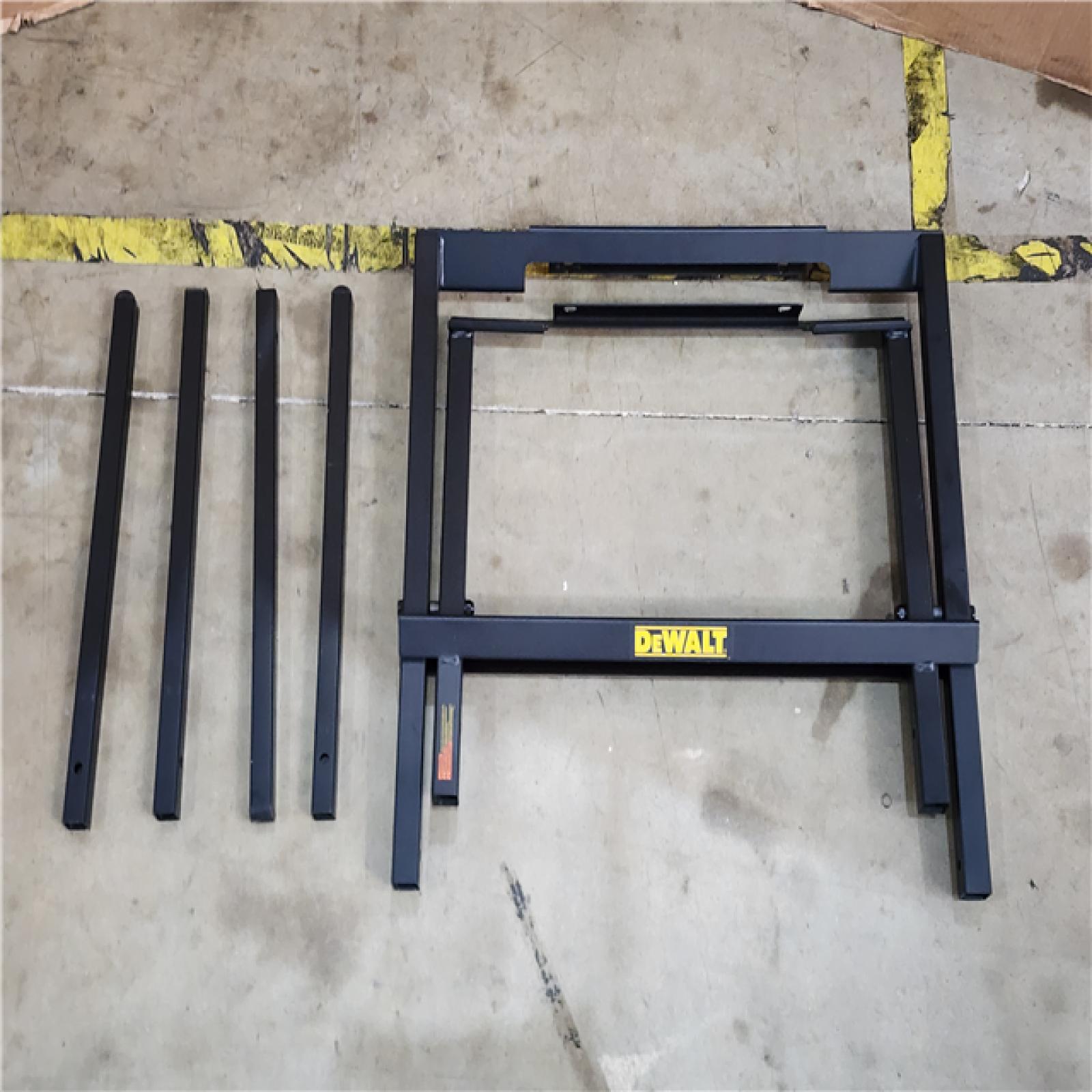 HOUSTON LOCATION - AS-IS DEWALT 15 Amp Corded 8-1/4 in. Compact Jobsite Tablesaw with Compact Table Saw Stand