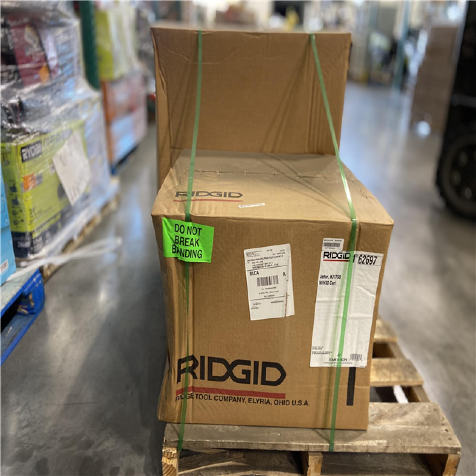 DALLAS LOCATION - RIDGID 62697 KJ-1750-C Water Jetter Drain Cleaner with Cart