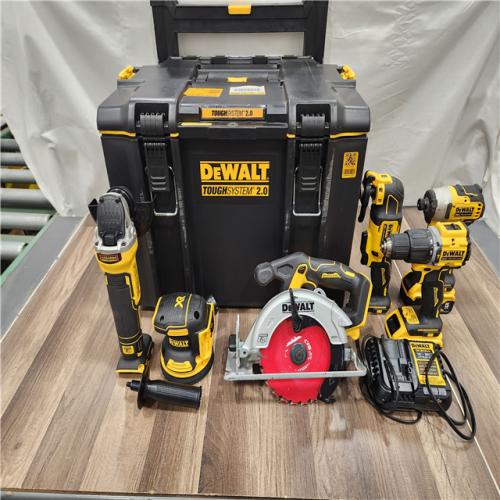 AS-IS- DEWALT 20-Volt MAX ToughSystem Lithium-Ion 6-Tool Cordless Combo Kit