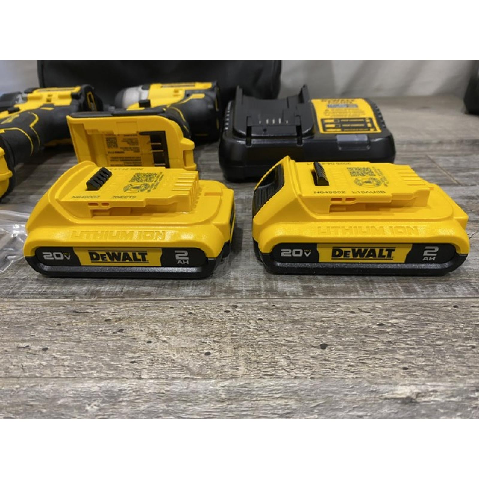 AS-IS DEWALT ATOMIC 20-Volt MAX Lithium-Ion Cordless Combo Kit