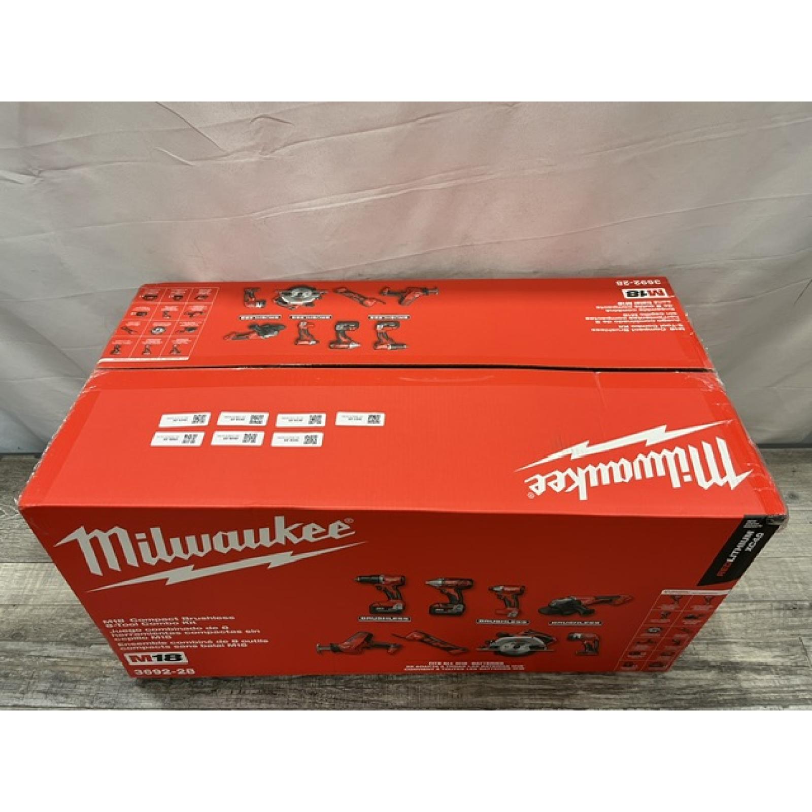 NEW - Milwaukee 18-Volt Lithium-Ion Cordless (8-Tool) Combo Kit