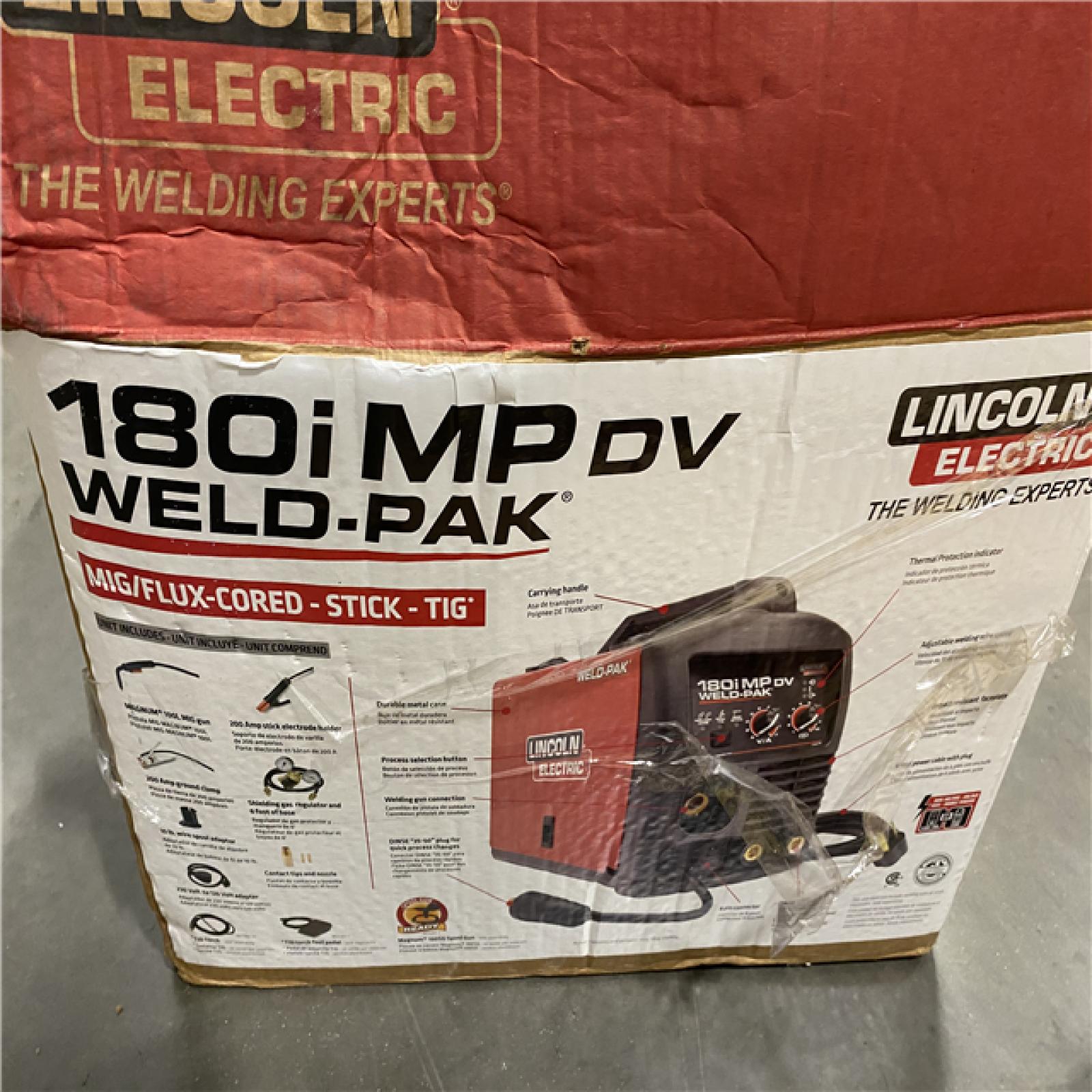 Dallas Location - As-Is Lincoln Electric 180 Amp Weld-Pak 180i Aluminum Welder