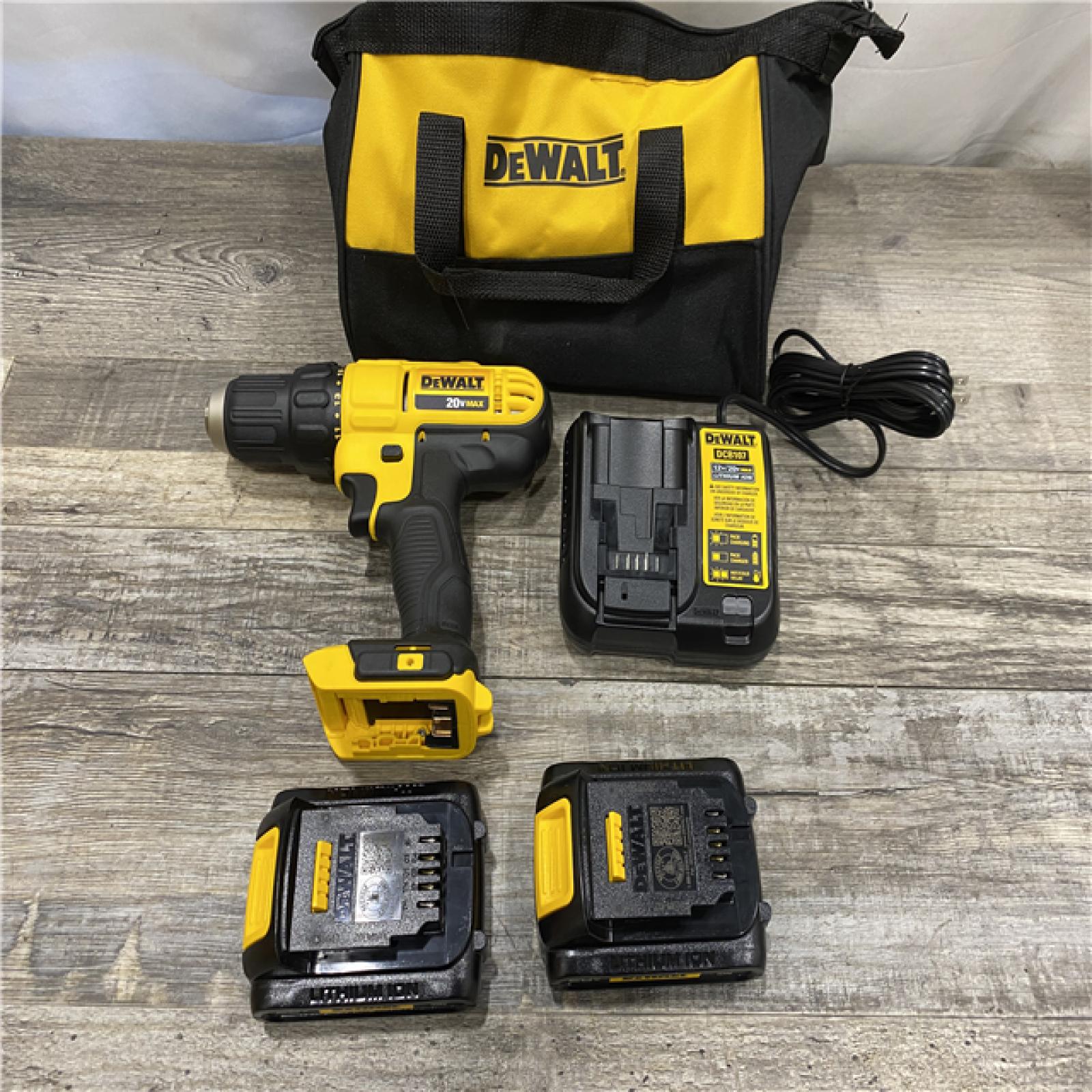 AS-IS DEWALT 20V MAX Cordless 1/2 in. Drill/Driver Kit