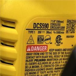 AS-IS DEWALT 20-Volt MAX 7-1/4 in. Cordless Circular Saw (Tool Only)