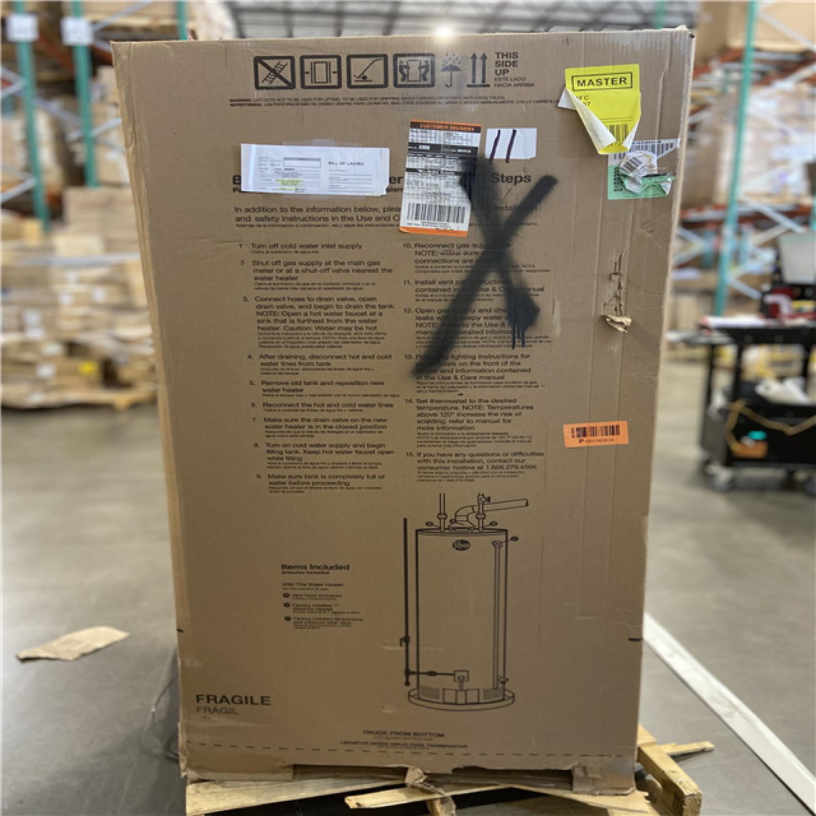 DALLAS LOCATION - Rheem Performance 75 Gal. Tall 75,100 BTU Ultra Low NOx (ULN) Natural Gas Water Heater with 6-Year Warranty