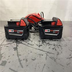 AS-IS- Milwaukee M18 18-Volt Lithium-Ion XC Starter Kit with Two 5.0Ah Batteries and Charger