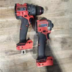 HOUSTON LOCATION - AS-IS Milwaukee FUEL 18V Lithium-Ion Brushless Cordless Hammer Drill and Impact Driver Combo Kit