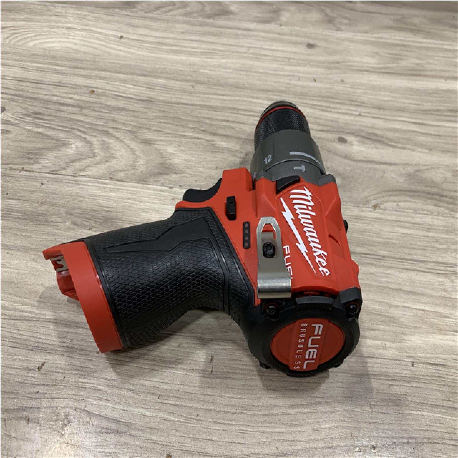 AS-IS Milwaukee FUEL 12V Lithium-Ion Brushless Cordless 1/2 in. Hammer Drill (Tool-Only)