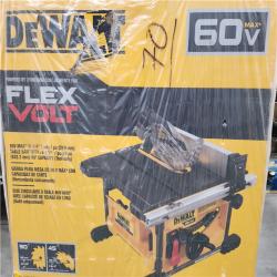 NEW- DeWALT FLEXVOLT 60-Volt 8-1/4-Inch Adjustable Table Saw - Bare Tool