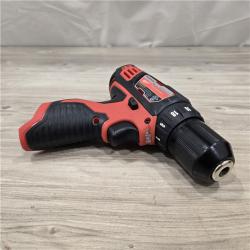 AS-IS Milwaukee 2494-22 M12 Cordless 3/8 Drill / Driver and 1/4 Hex Impact Driver Kit