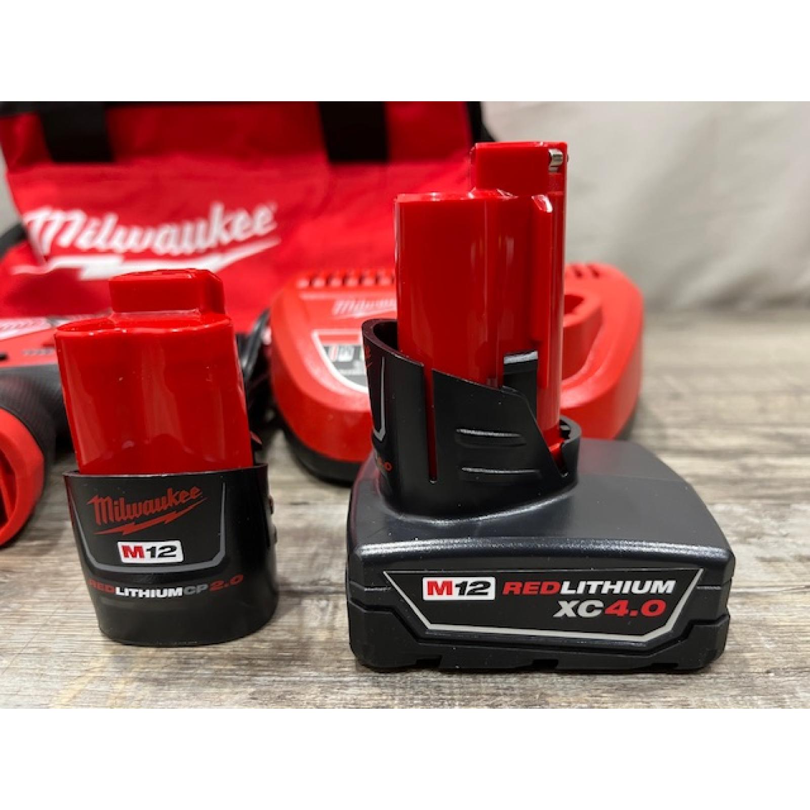 AS-IS Milwaukee FUEL 12-Volt Lithium-Ion Brushless Cordless Hammer Drill and Impact Driver Combo Kit