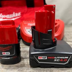 AS-IS Milwaukee FUEL 12-Volt Lithium-Ion Brushless Cordless Hammer Drill and Impact Driver Combo Kit