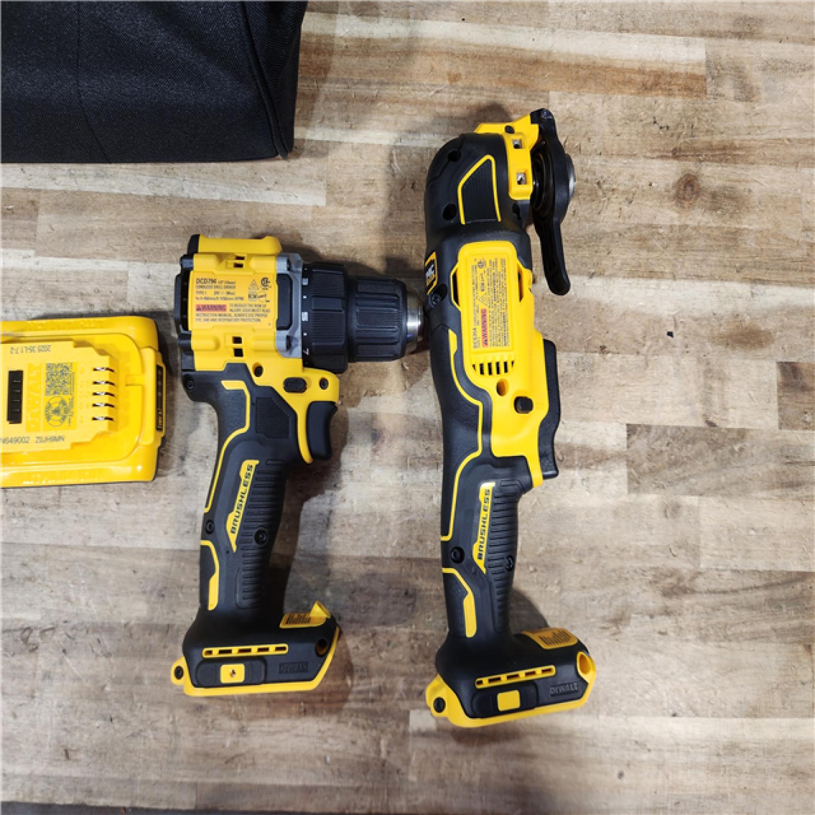HOUSTON LOCATION - AS - IS DEWALT ATOMIC 20-Volt Lithium-Ion Cordless Brushless (2-Tool) Combo Kit