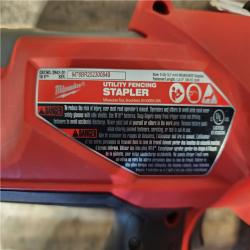 HOUSTON LOCATION - AS-IS Milwaukee M18 FUEL Brushless Cordless 9-Gauge 2 Utility Fencing Stapler (Tool Only)