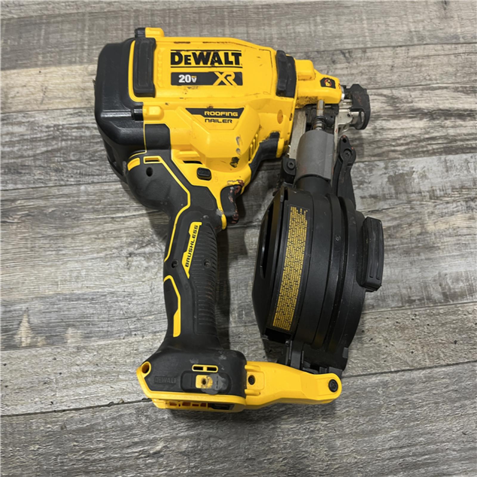 AS-IS DEWALT 20V MAX 15-Degree Electric Cordless Roofing Nailer (Tool Only)