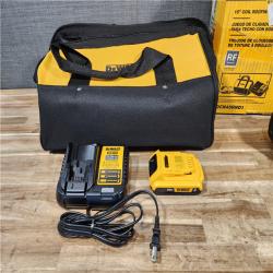 HOUSTON LOCATION - AS-IS DEWALT 20V MAX Lithium-Ion 15-Degree Electric Cordless Roofing Nailer Kit