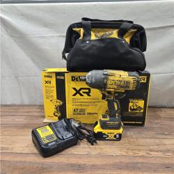 AS-IS Dewalt 20V MAX Lithium-Ion Cordless 1/2 in. Impact Wrench Kit