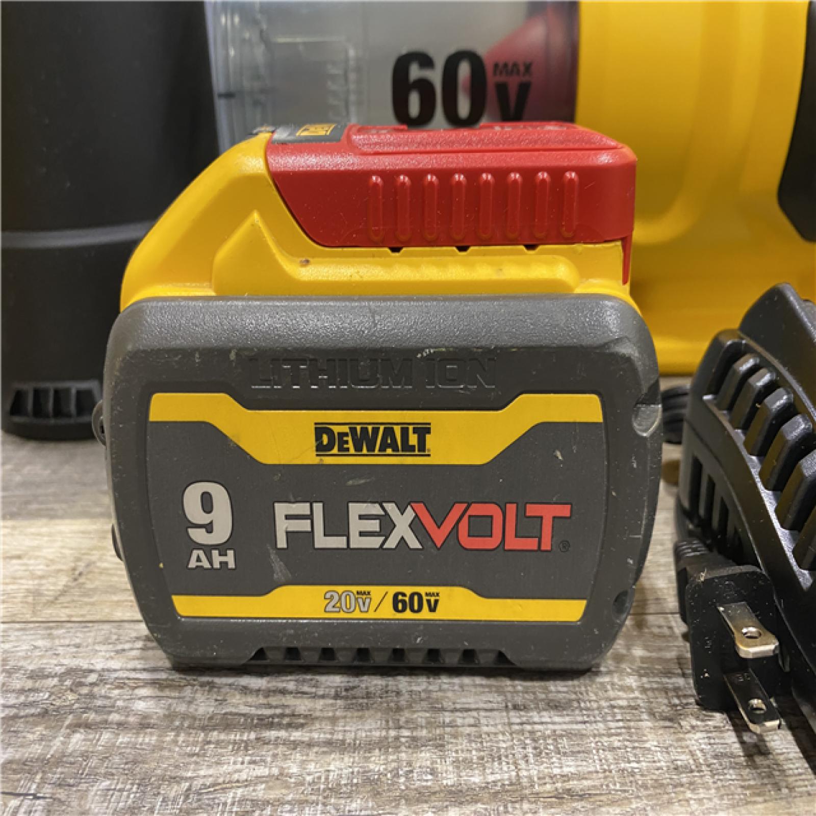 AS-IS DEWALT FLEXVOLT 60V MAX 125 MPH 600 CFM Brushless Cordless Battery Powered Blower Kit