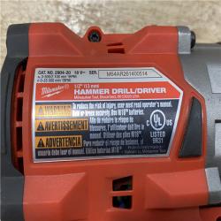 AS-IS Milwaukee FUEL 18V Lithium-Ion Brushless Cordless 1/2 in. Hammer Drill/Driver (Tool-Only)