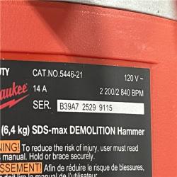 AS-IS Milwaukee SDS-MAX Demolition Hammer