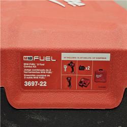 AS-IS Milwaukee FUEL 18V Lithium-Ion Brushless Cordless Hammer Drill and Impact Driver Combo Kit