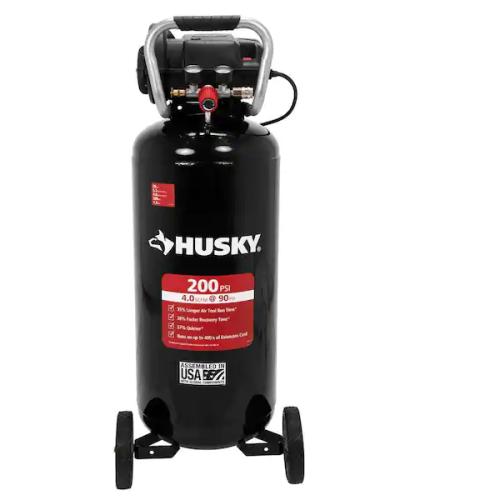 NEW! - Husky 20 Gal. 200 PSI Oil Free Portable Vertical Electric Air Compressor