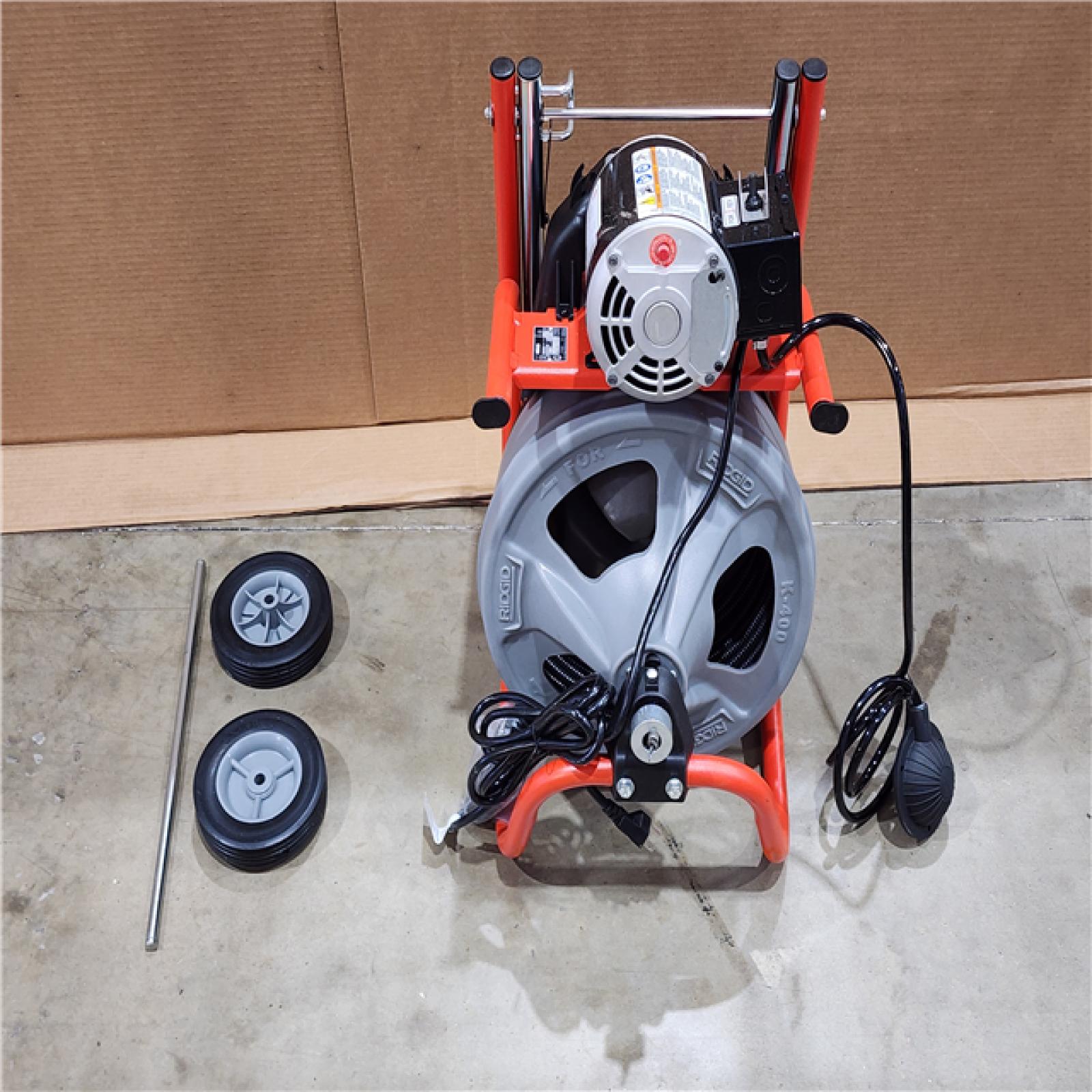 HOUSTON LOCATION - AS-IS Ridgid Drain Cleaning Machine Corded 165 RPM K-400