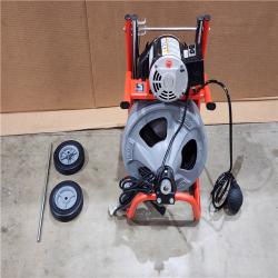 HOUSTON LOCATION - AS-IS Ridgid Drain Cleaning Machine Corded 165 RPM K-400