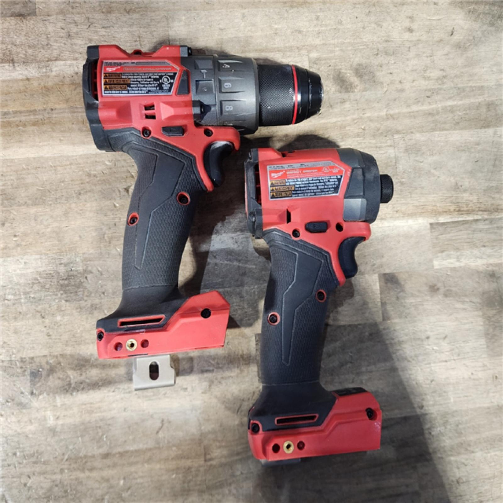 HOUSTON LOCATION - AS-IS MILWAUKEE FUEL 18V Lithium-Ion Brushless Cordless Hammer Drill and Impact Driver Combo Kit