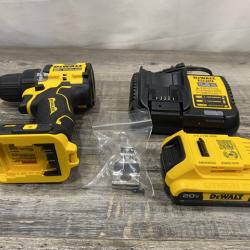 AS-IS DEWALT Atomic 20V Lithium-Ion Cordless Compact 1/2 in. Drill/Driver Kit