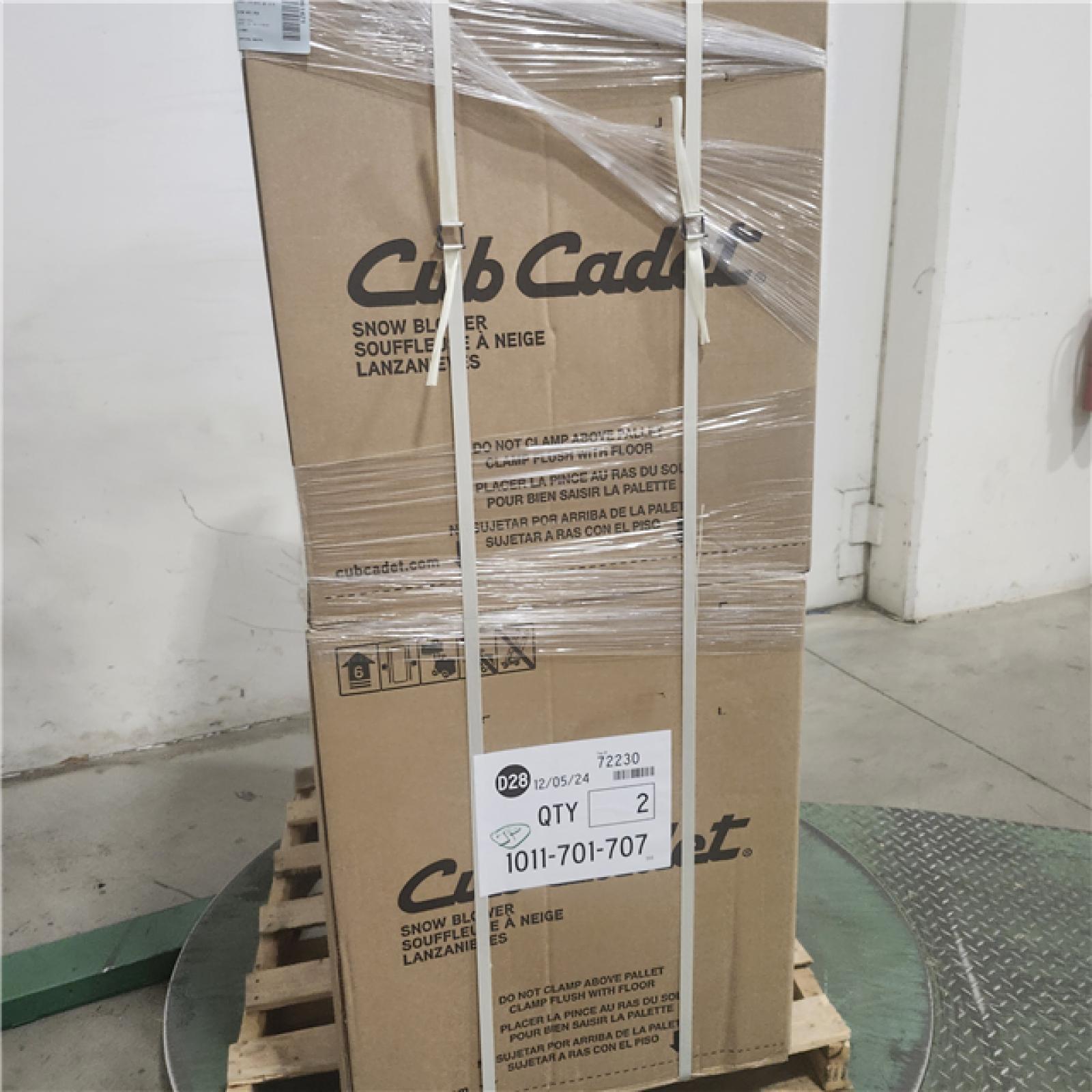 Dallas Location - As-Is Cub Cadet 2 in. x 24 in. 208 cc Electric Start Gas 2-Stage Snow Blower(Lot Of 2)