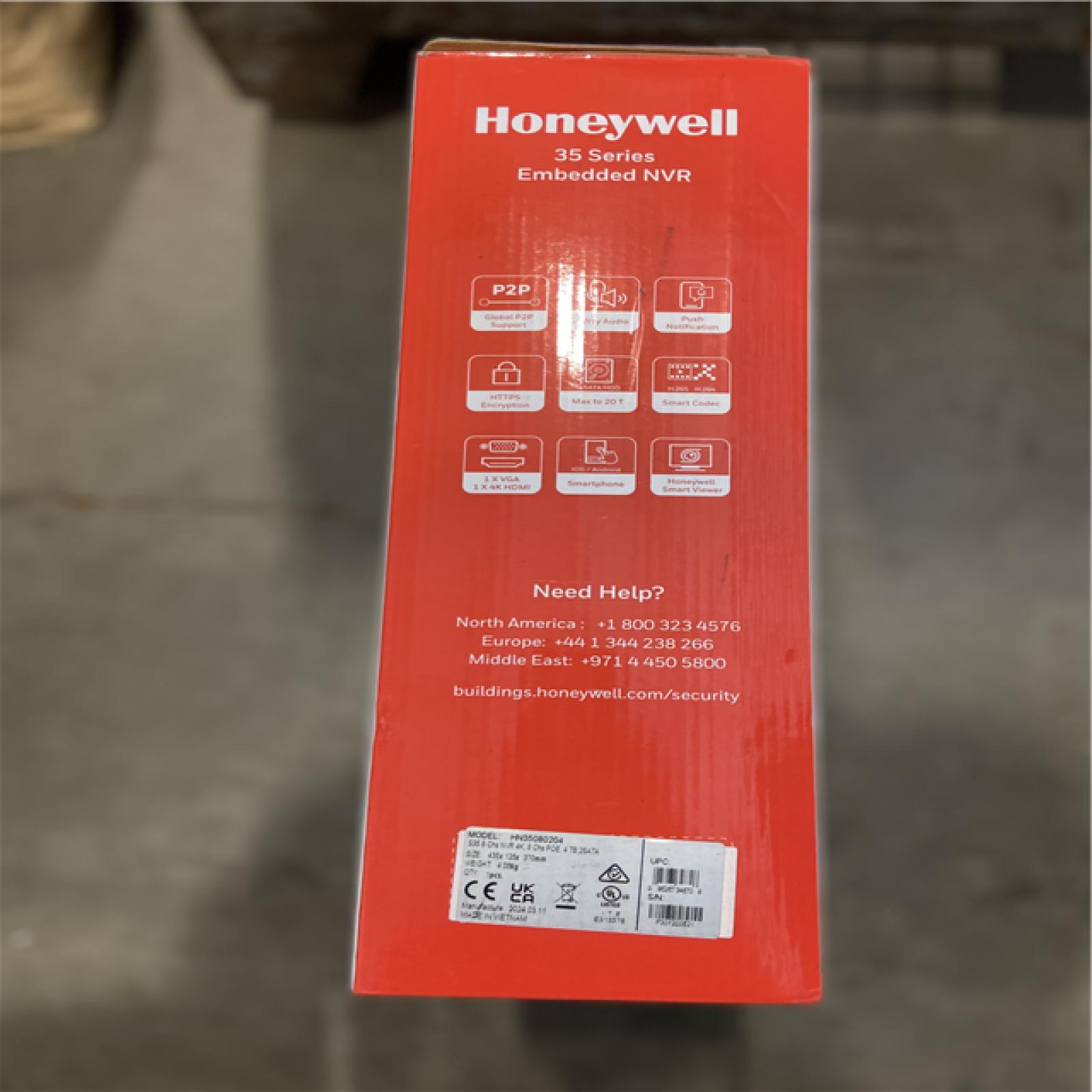 NEW! - Honeywell HN35160210C 35 Series 4K 16-Channel MAXPRO Cloud Ready Embedded NVR, 2HD, NDAA Compliant, 10TB HDD