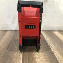 AS-IS Milwaukee  12-Volt Lithium-Ion Cordless Bluetooth/AM/FM Jobsite Radio with Charger