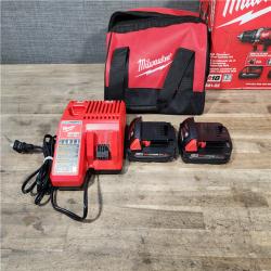 HOUSTON LOCATION - AS-IS Milwaukee 18V Cordless Brushed 2-Tool Drill/Driver and Impact Driver Kit