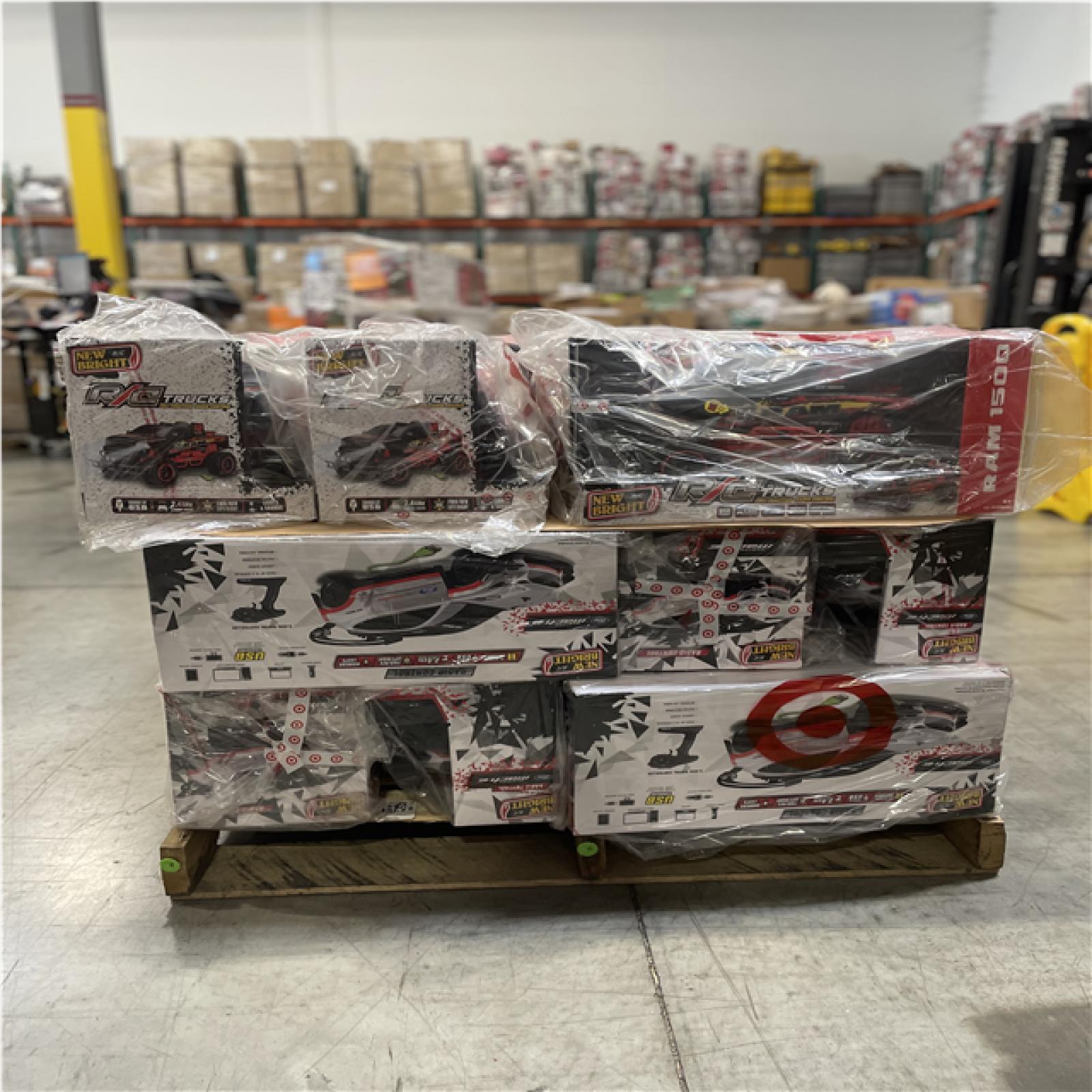 DALLAS LOCATION- NEW! New Bright RC Ford Mustang Mach E & Ram 1500 Pickup Truck 1:10 Scale PALLET (21 UNITS)