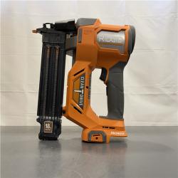 AS-IS - RIDGID  18V Brushless Cordless 18-Gauge 2-1/8 in. Brad Nailer (Tool Only) with CLEAN DRIVE Technology