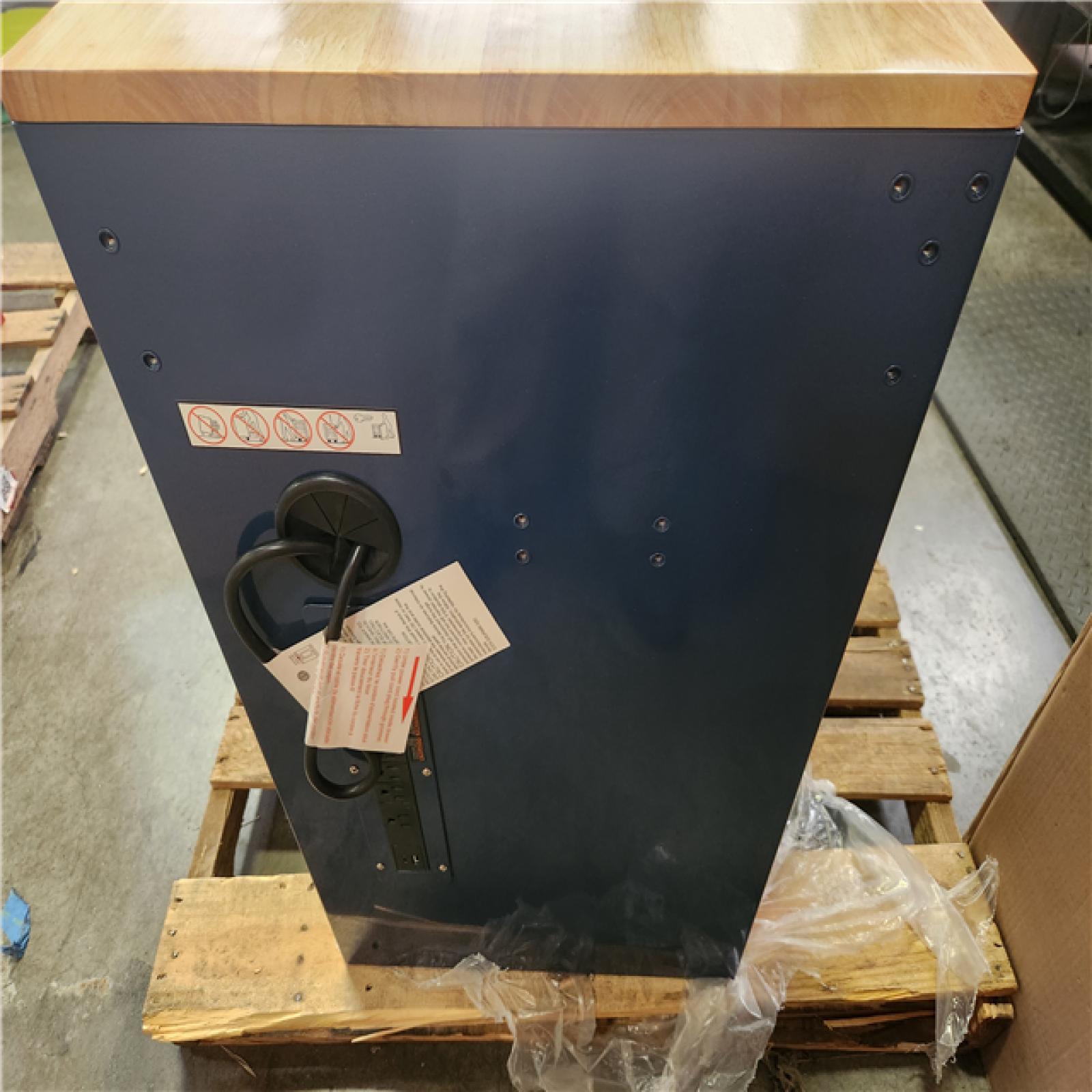 Phoenix LIKE NEW Husky Tool Storage 46 in. W x 18 in. D 9-Drawer Gloss Blue Mobile Workbench Cabinet